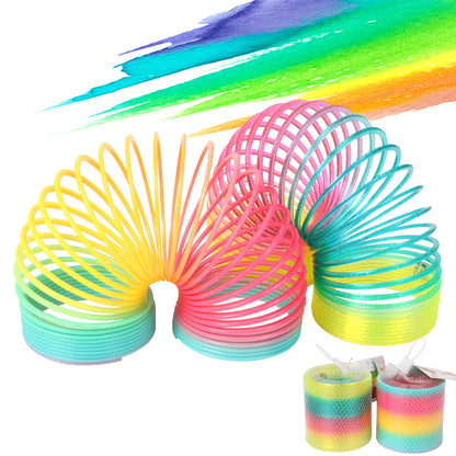 Colorful Folding Rainbow Spring Coil Toy-0