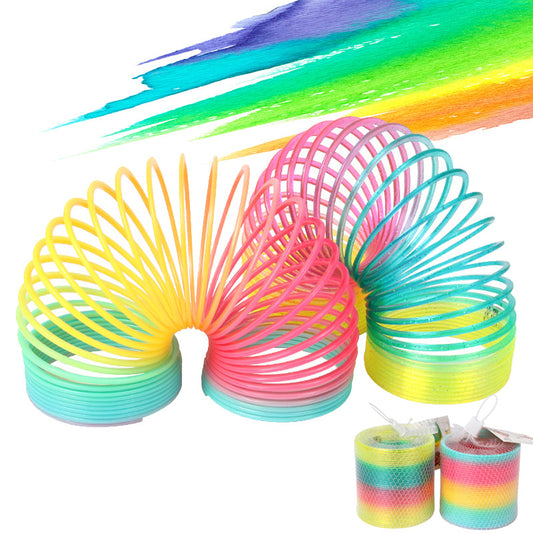 Colorful Folding Rainbow Spring Coil Toy-0