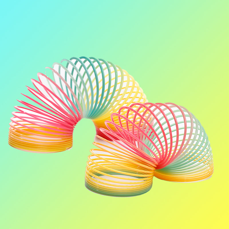 Colorful Folding Rainbow Spring Coil Toy-1