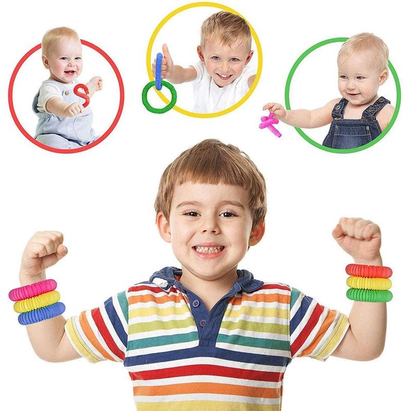 Flexible Sensory Tube Toy for Creative Play and Development-2