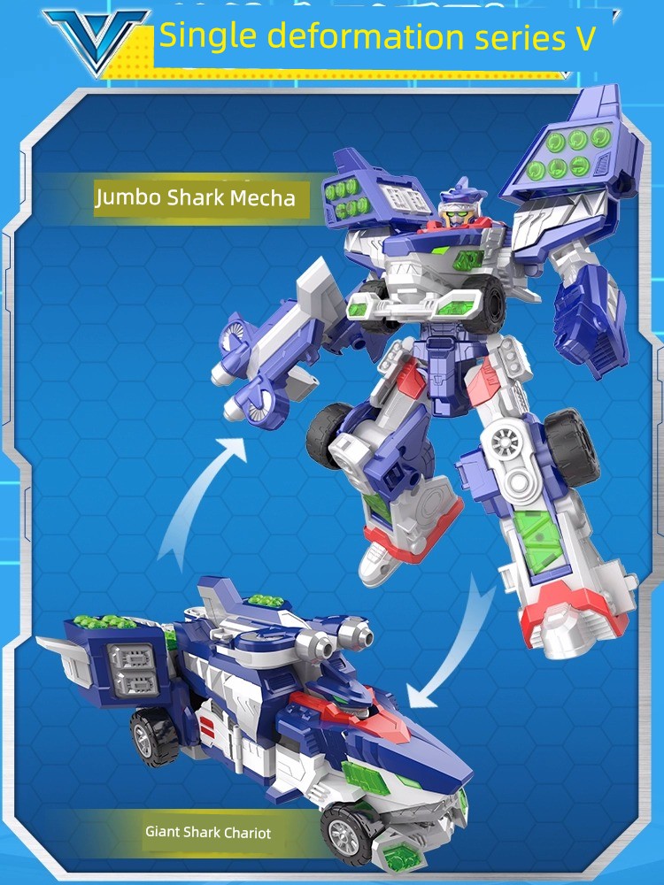 Giant Shark & King Kong Mech Toy-2