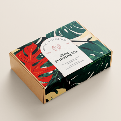 Monstera Leaf Paint By Numbers Kit, DIY Tropical Painting Set, Easy-to-Follow Guide, Artistic Home Decor, Beginner-Friendly Activity | by Victory In Wellness-1