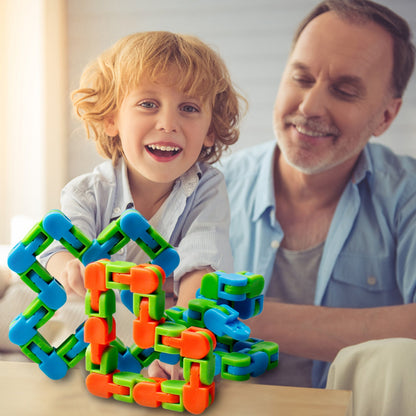 Stress-Relieving Bike Chain Fidget Bracelet for Adults and Students-0